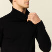 Pull manches longues noir homme