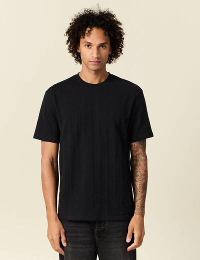 T-shirt manches courtes noir homme