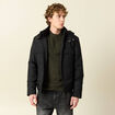 Blouson capuche doublure noir homme