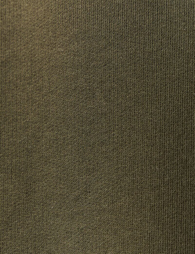 Sweat manches longues vert kaki homme