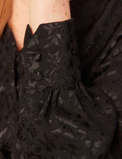 Combinaison pantalon satin noir femme