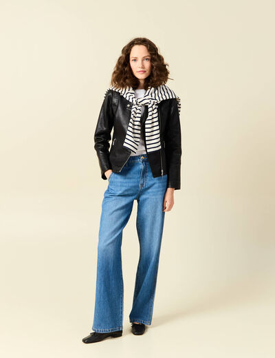 Jeans boyfriend 7/8ème denim stone femme