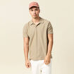 Polo manches courtes gris homme