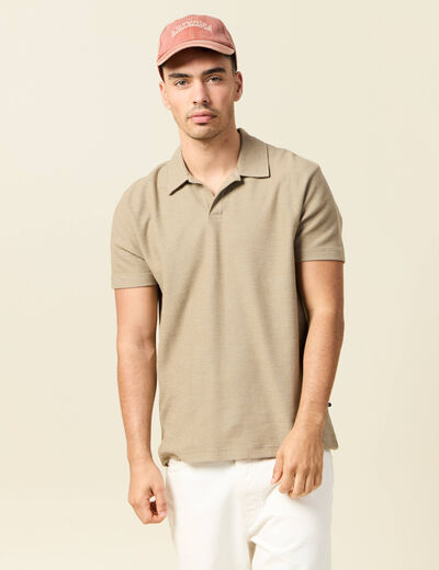 Polo manches courtes gris homme