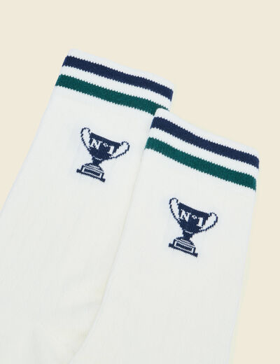 Chaussettes blanc homme