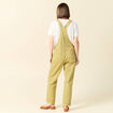 Salopette en jean vert olive femme