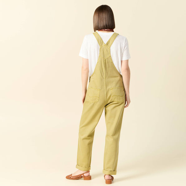 Salopette en jean vert olive femme
