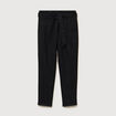 Pantalon paperbag noir femme