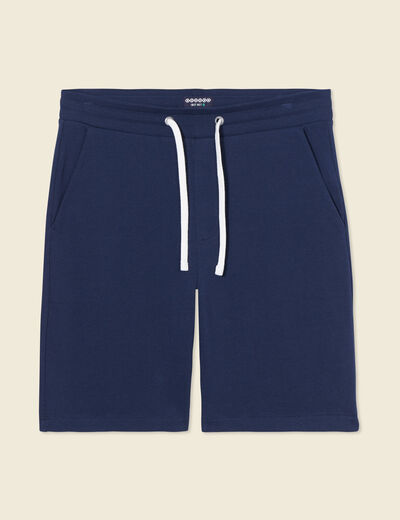 Short éco-responsable bleu marine homme