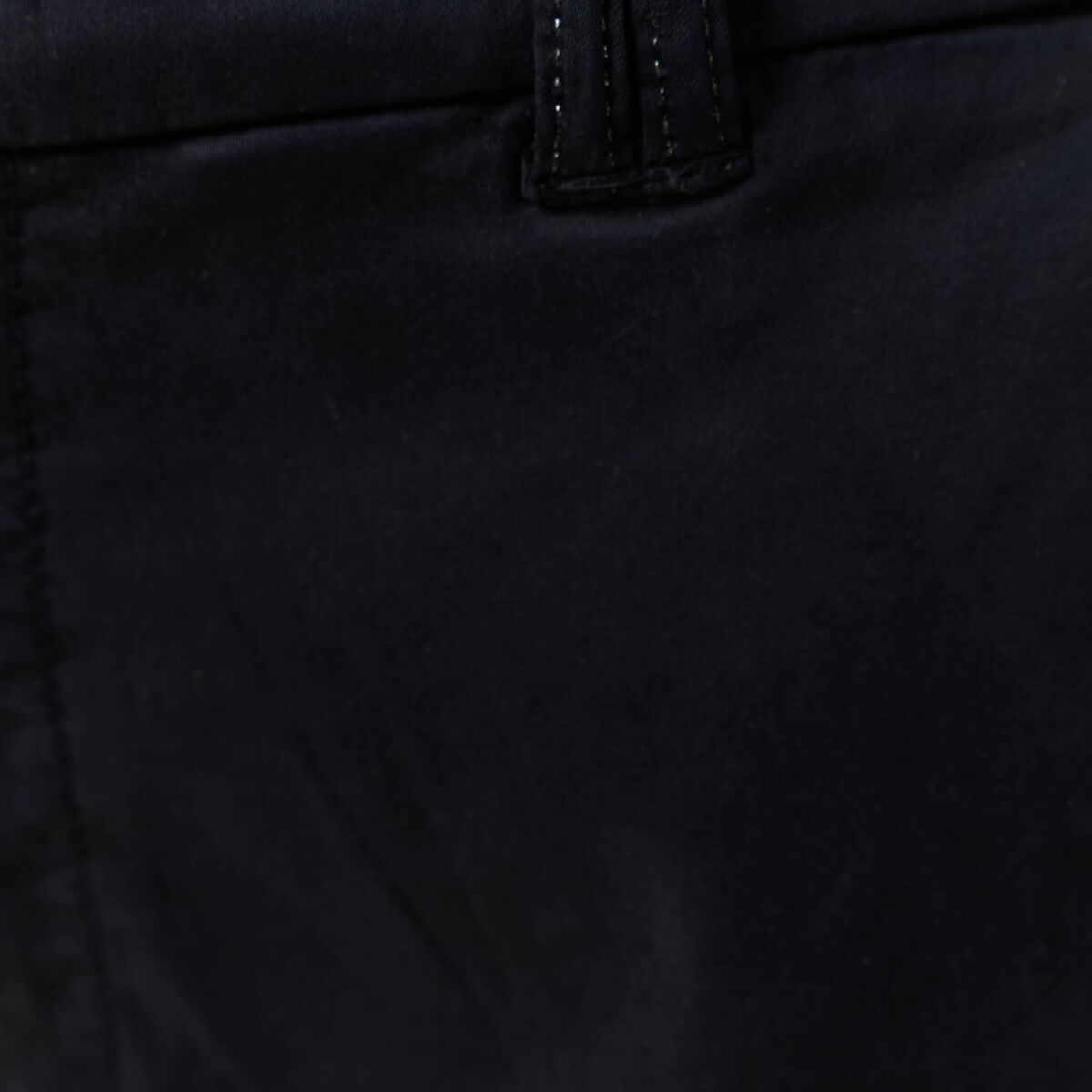 Pantalon chino cigarette bleu foncé femme