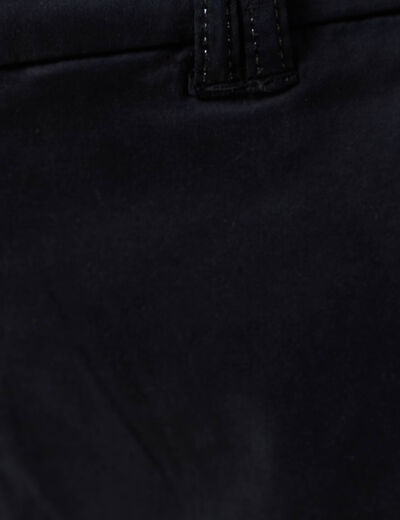 Pantalon chino cigarette bleu foncé femme