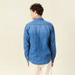 Chemise manches longues denim brut homme