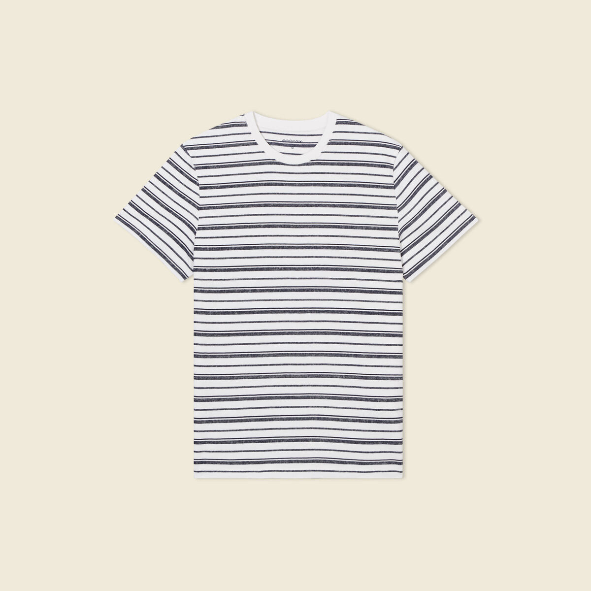 T-shirt manches courtes ecru homme