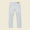 Jeans straight 5 poches denim bleach homme