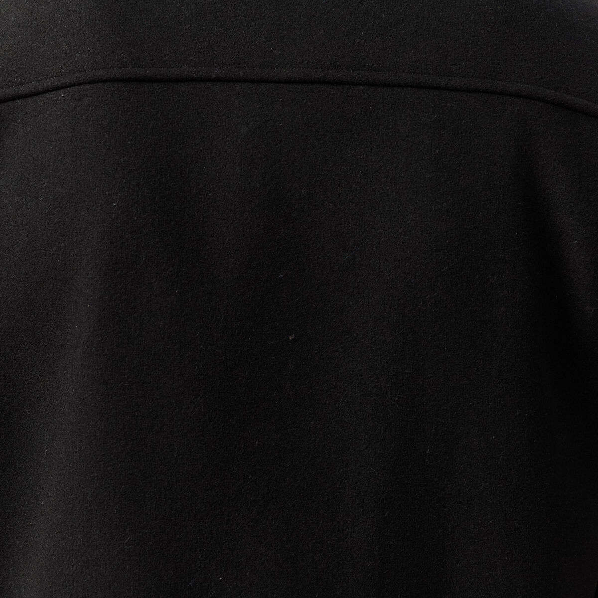 Veste oversize courte col classique noir homme