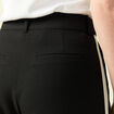 Pantalon large taille haute noir femme