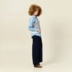 Pull sans manches col en V ecru femme