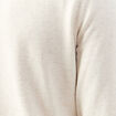 Pull droit court manches longues ecru homme