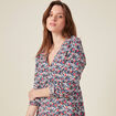 Robe longue éco-responsable bleu marine femme