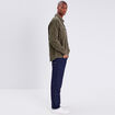 Surchemise manches longues taupe homme