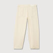 Jeans slouchy taille haute denim blanc femme
