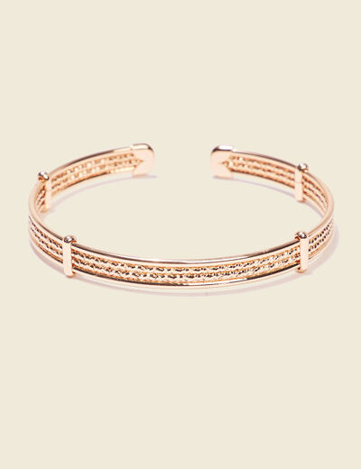 Bracelet jonc couleur or femme