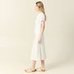 Polo manches courtes ecru femme
