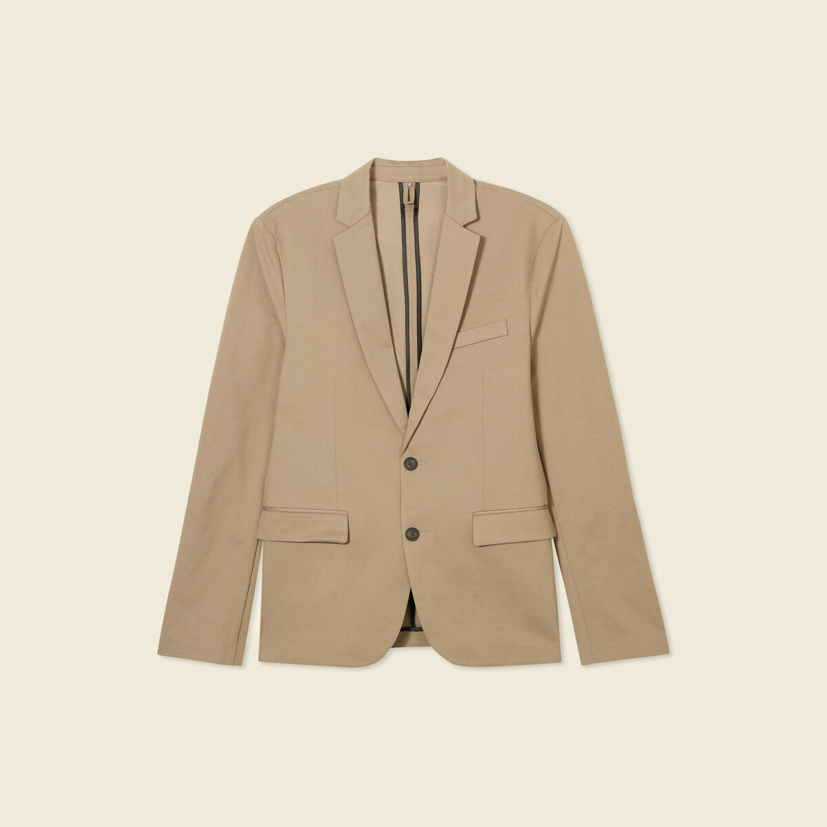 Veste blazer stretch taupe homme