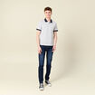 Polo éco-responsable blanc homme