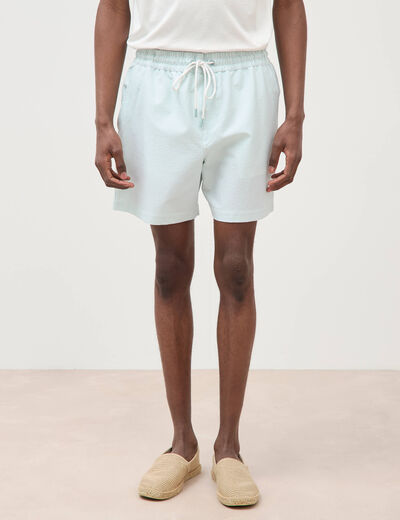 Short de bain bleu gris homme