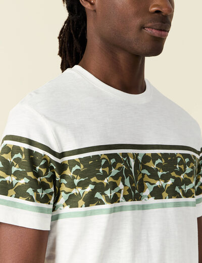 T-shirt éco-responsable vert olive homme