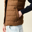 Doudoune sans manches doubl&eacute;e marron homme