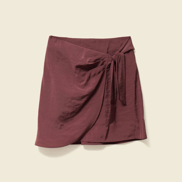 jupe droite satin marron femme Jupe droite satin marron femme