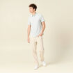 Chemise manches courtes vert olive homme