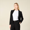 Veste blazer éco-responsable noir femme