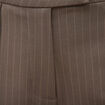 Pantalon droit taille haute taupe femme