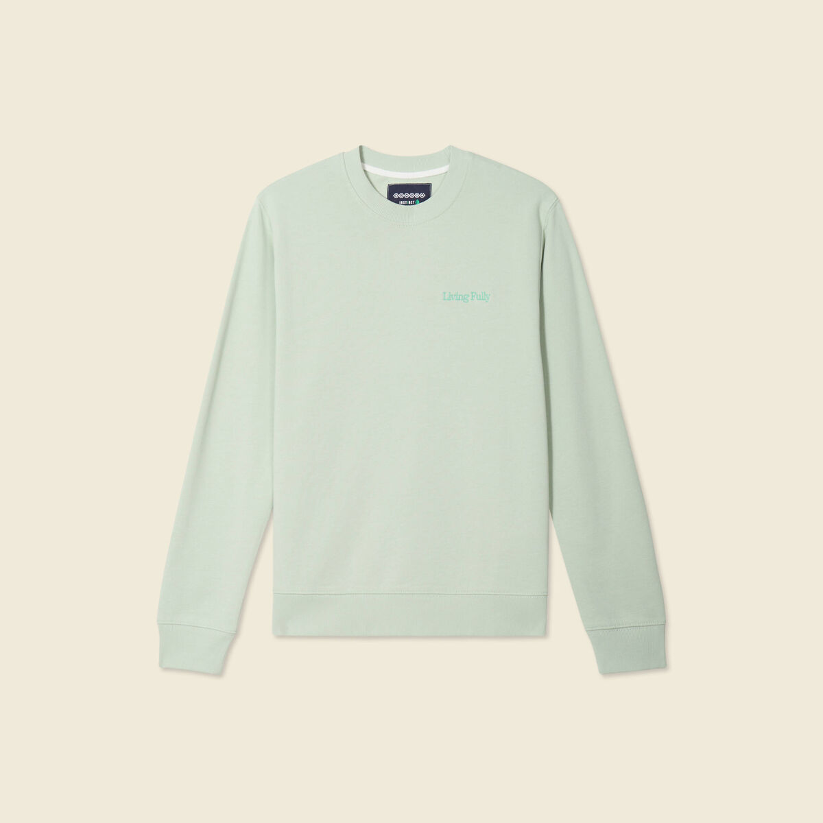 Sweat manches longues vert clair homme