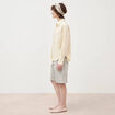 Chemise manches longues fluide creme femme