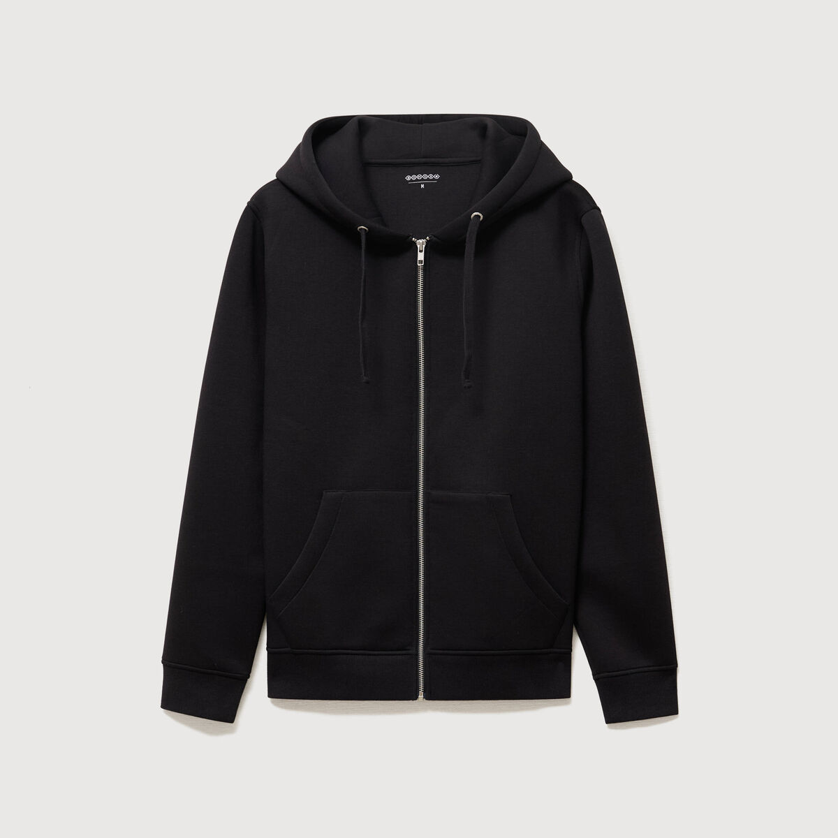 Sweat ample &agrave; capuche manches longues noir homme