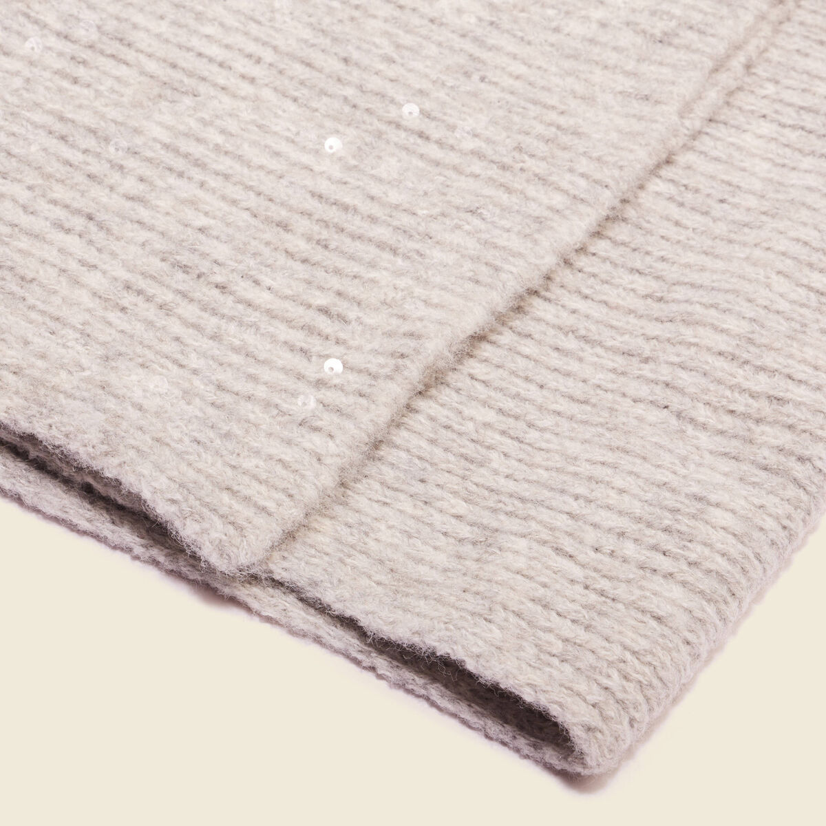 Écharpe sequins gris femme