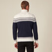 Pull manches longues vert kaki homme