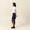 Jupe en jeans denim brut femme