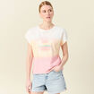 T-shirt éco-responsable rose pastel femme