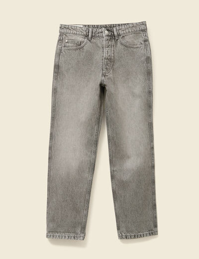 Jeans large relaxed denim gris homme