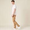 Pantalon chino straight vert kaki homme