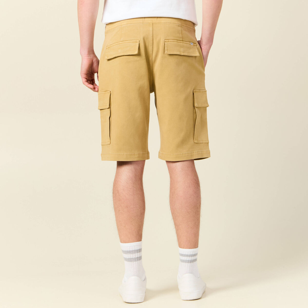 Bermuda éco-responsable beige homme
