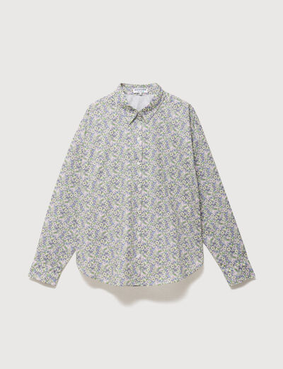 Chemise manches longues jaune pastel femme