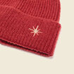 Bonnet tricot&eacute; orange fonc&eacute; femme