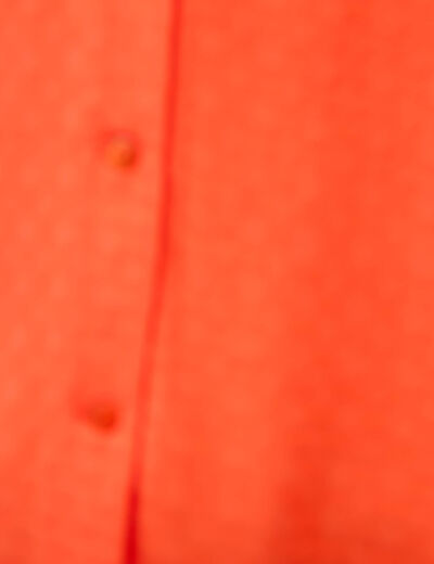 Chemise manches courtes orange fonc&eacute; femme