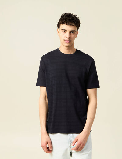 T-shirt manches courtes noir homme